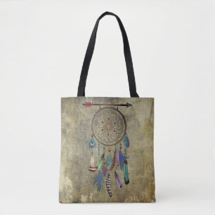 Vintage Dreamcatcher II Boho Style Tote Bag