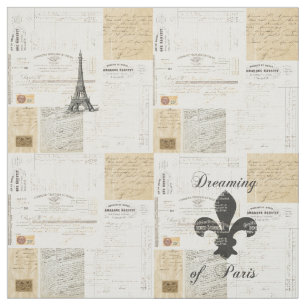 Vintage Dreaming of Parise French Fabric