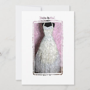 Vintage Dress Shower Invitation