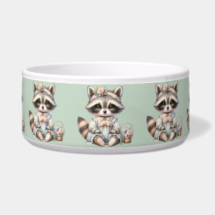 Vintage Dressed Cottagecore Racoon Pastel