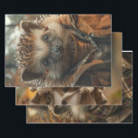 Vintage Dressed Porcupines Decoupage  Wrapping Paper Sheet<br><div class="desc">“Autumnal Attire Arthur”: Arthur, the scholarly porcupine, is the epitome of fall fashion. His round glasses and plaid shirt are complemented by a mustard-coloured jacket, ready for a stroll through the amber forest. This piece from RHDesigns brings a touch of whimsy and warmth to any room. “Professor Prickle’s Fall Foray”:...</div>