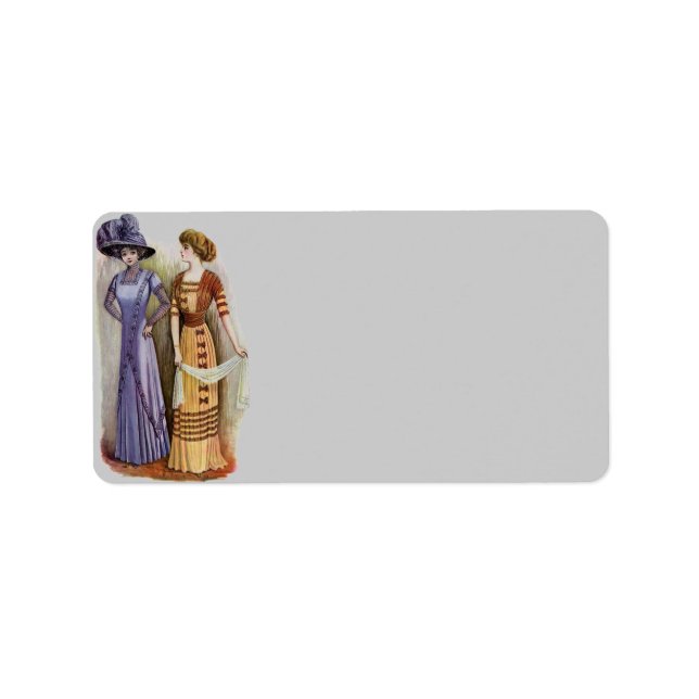 Vintage Dresses  Address Label (Front)
