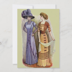 Vintage Dresses  Invitation