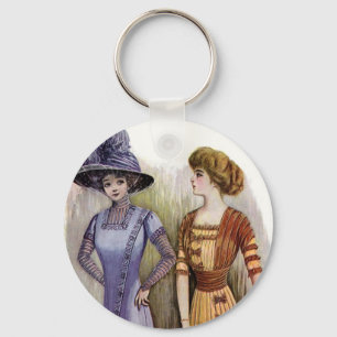 Vintage Dresses Key Ring
