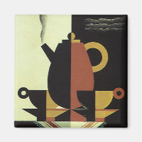 Vintage Drinks Beverages Coffee Pot with Cups