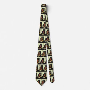 Vintage Drinks Beverages Coffee Pot with Cups Tie