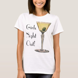 Vintage Drinks Beverages, Martini Olive Cocktail T-Shirt