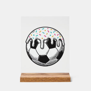 Vintage Dripping Icing Soccer Ball Shirt (2)_1 Acrylic Sign