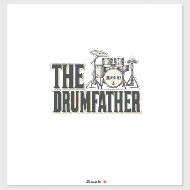 Vintage Drumfather Drummer Quote Vector Design_1 (Sheet)