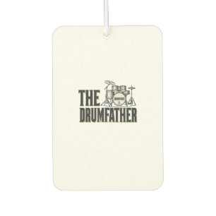 Vintage Drumfather Drummer Quote Vector Design_1 Car Air Freshener