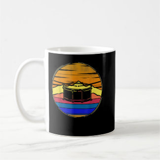 Vintage Drumline Retro Sunset Funny Music Gift1 Coffee Mug
