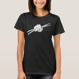 Vintage Drummer Sticks Hand Horns Percussion Drum  T-Shirt