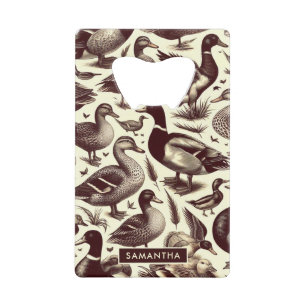 Vintage Duck and Goose Pattern