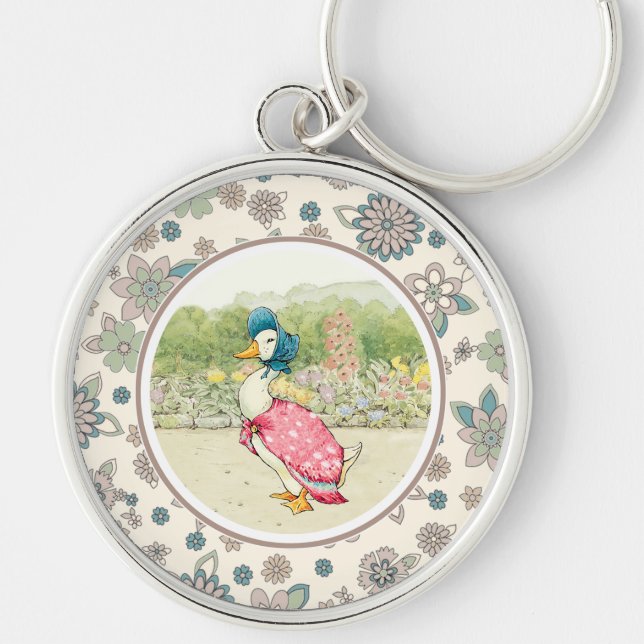 Vintage Duck Easter Gift  Key Ring (Front)