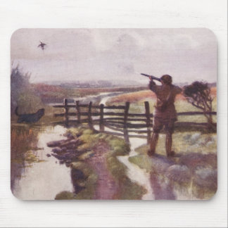 Vintage Duck Hunting Gun Dog Sportsman Mousepad