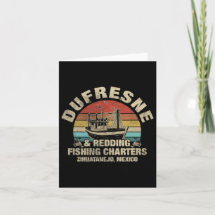 Vintage Dufresne And Redding Fishing Charters Card