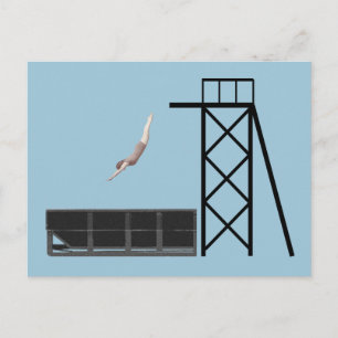 vintage dumpster diving gifts postcard