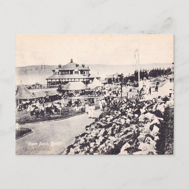 Vintage Durban, Ocean Beach Postcard (Front)