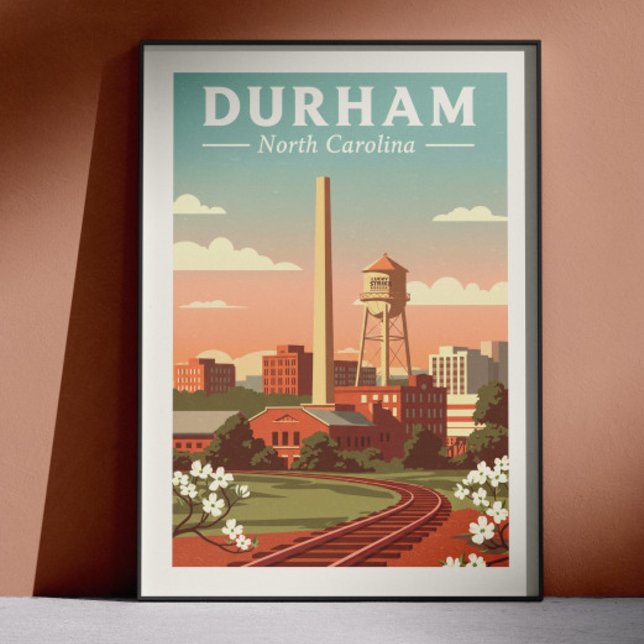 Vintage Durham North Carolina Poster (Creator Uploaded)