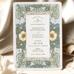 Vintage Dusty Blue Art Nouveau Victorian Wedding Invitation<br><div class="desc">Art Nouveau Vintage wedding invitations by Alphonse Mucha in a floral, romantic, and whimsical design. Victorian flourishes complement classic art deco fonts. Please enter your custom information, and you're done. If you wish to change the design further, simply click the blue "Customize It" button. Thank you so much for considering...</div>