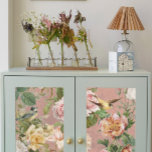 Vintage Dusty Pink Yellow Roses Botanical Birds Tissue Paper<br><div class="desc">"Vintage Dusty Pink Yellow Roses Botanical Birds Wood Background Decoupage or Gift Wrap Tissue Paper." Vintage botanical artwork custom designed into this beautiful paper pattern by internationally licensed artist and designer, Audrey Jeanne Roberts. English roses in blush pink, white and pale yellow over a rich dusty pink wooden background for...</div>