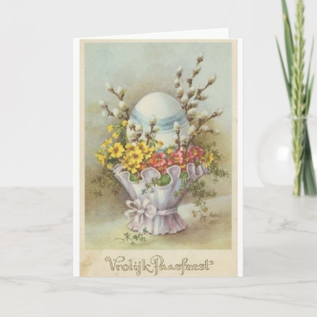 Vintage Dutch Easter Card (Front)