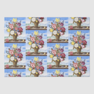 Vintage Dutch Golden Age Floral Still Life Tissue Paper