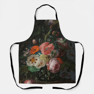 Vintage Dutch Master Still Life Rachel Ruysch Apron