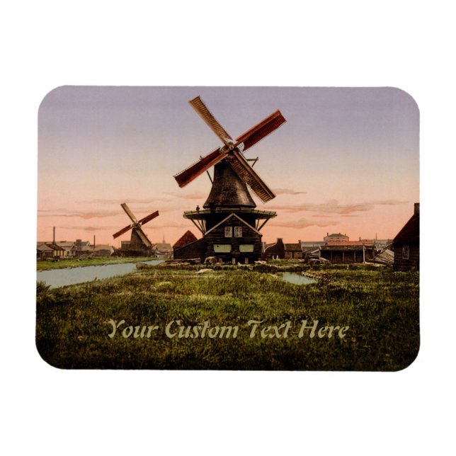 Vintage Dutch Windmills magnet (Horizontal)