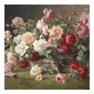 Vintage E. Hariel Rose Still Life           Photo Print