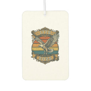 Vintage Eagle 1776 2026 Shirt Patriotic Retro Dist Car Air Freshener