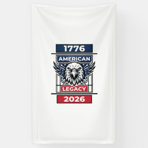 Vintage Eagle 1776 2026 Shirt Patriotic Typography Banner