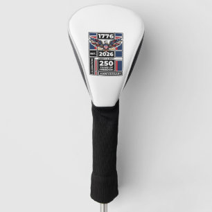 Vintage Eagle 1776 2026 Shirt Patriotic Typography Golf Head Cover