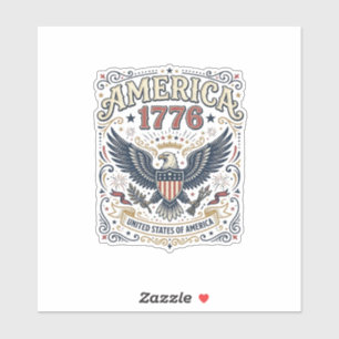 Vintage Eagle America 1776 Patriotic