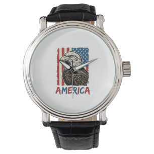 Vintage Eagle America Patriotic Shirt Design_1 Watch
