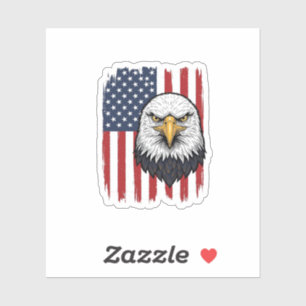 Vintage Eagle American Flag Patriotic Shirt Design