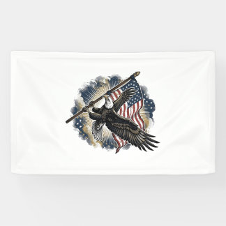Vintage Eagle Flag Patriotic Shirt Design_1 Banner