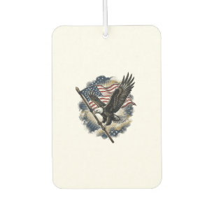 Vintage Eagle Flag Patriotic Shirt Design_1 Car Air Freshener