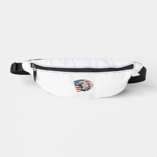 Vintage Eagle Flag Patriotic Vector Shirt Design_1 Bum Bags