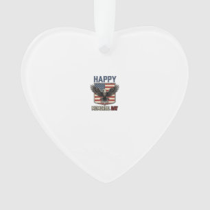 Vintage Eagle Memorial Day Patriotic Shirt Design_ Ornament