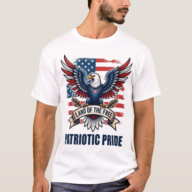 Vintage Eagle Patriotic Pride T-Shirt (Front)