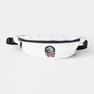Vintage Eagle Patriotic Ribbon Vector Shirt Design Bum Bags