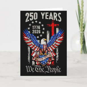 Vintage Eagle Usa Flag 250 Years 1776-2026 250th B Card
