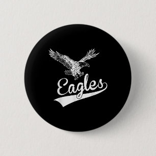 Vintage Eagles Flying Bird Inspirational  6 Cm Round Badge