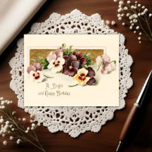 Vintage Early 1900's Birthday Greeting Postcard