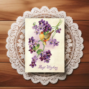 Vintage Early 1900's Birthday Greeting Postcard
