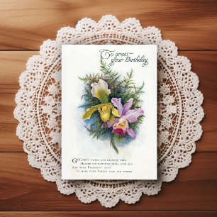 Vintage Early 1900's Birthday Greeting Postcard