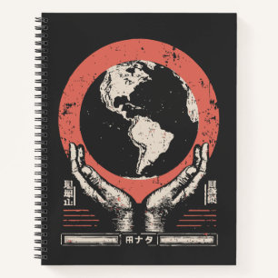 Vintage Earth Guardian Global Unity Art Notebook