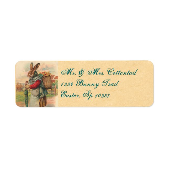 Vintage Easter Address Labels (Front)