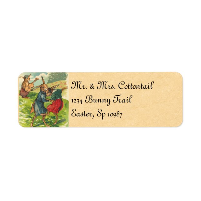 Vintage Easter Address Labels (Front)